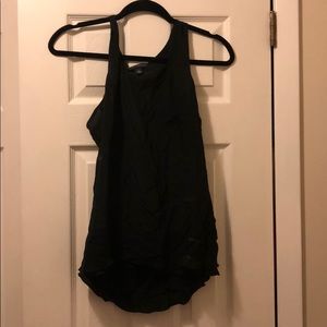 Banana republic black tank 100% silk